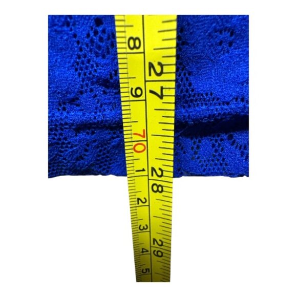 Arabella Amore Women’s XL Blue Lace Slip Dress Nightgown Made in Italy Sexy Chic - Picture 6 of 8